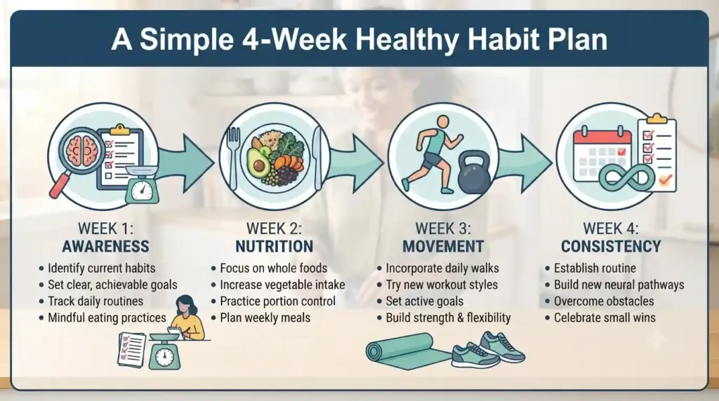A Simple 4-Week Healthy Habit Plan