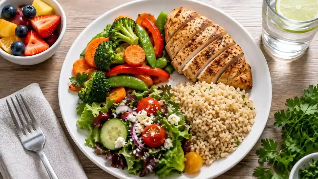 Balanced nutrient dense meal for healthy weight management